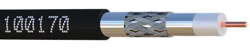 [ELB17PATC_X500] CABLE COAXIAL Ø 6,8 mm 17 PATC cl A - 3 GHz NOIR, TOURET 500 M ELBAC 
