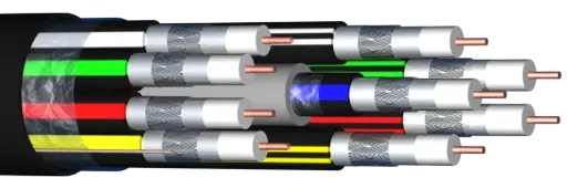 [ELB9X17PATC] CABLE COAXIAL Ø 6.8 mm 9 en 1 - 17 PATC classe A - 3 GHz NOIR ELBAC