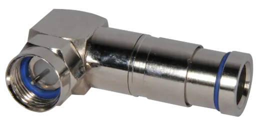 [ELBFCOUDCOMP] CONNECTEUR F  90° A COMPRESSION Ø 6,8 mm  ELBAC