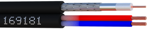 [ELBIDEF-61+2X0.75] CABLE iDEFINITION 61 - HD SDI + 2 X 0.75 mm²  DEVIDOIR 200 m ELBAC