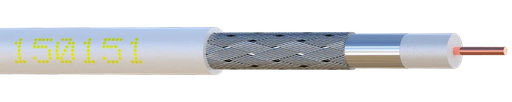 [ELBSAT5] CABLE COAXIAL  Ø 5 mm BLANC ELBAC