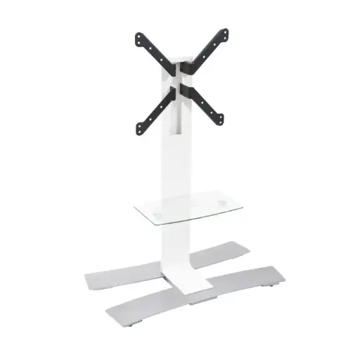 [ERA39021] PIED TV BLANC à ROULETTES, écrans 30"-55" (30 kg) AVEC TABLETTE ERARD