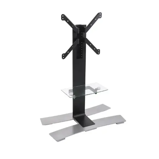 [ERA39031] PIED TV NOIR à ROULETTES, écrans 30"-55" (30kg) AVEC TABLETTE ERARD