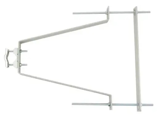 [ERA800864] FIXATIONS MURALES DEPORT 35cm +contreplaque +2 tiges (la paire) ERARD