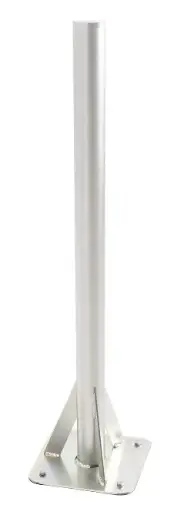 [ERA802622] FIXATION TERRASSE 23x23cm x 4mm, mât soudé 1m Ø 60 x 2mm ERARD