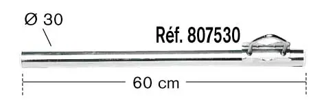 [ERA807530] BRAS DE DEPORT DROIT Ø 30 mm, Long 60 cm ERARD