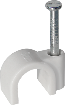 [EUR43505] ATTACHE PONTET POUR TUBE IRL / CABLE Ø 8mm POINTE 19mm GRISE EUR'OHM