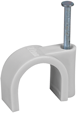 [EUR43514] ATTACHE PONTET POUR TUBE IRL /CABLE Ø 25mm POINTE 50 mm GRISE EUR'OHM