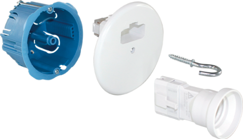 [EUR53037] KIT POINT DE CENTRE DCL Ø 67 mm + DOUILLE DCL E27 EUR'OHM