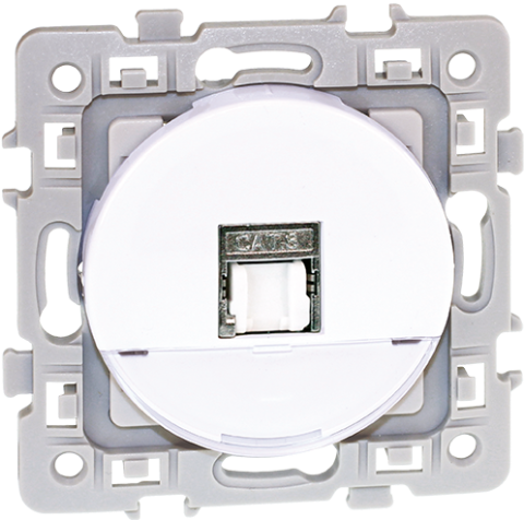 [EUR60271] PRISE RJ 45 FTP CAT 6 GR.1 BLANCHE SQUARE EUROHM
