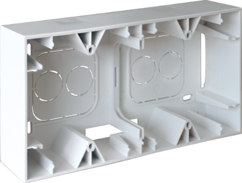 [EUR60281] CADRE SAILLIE 2 POSTES SQUARE EUR'OHM
