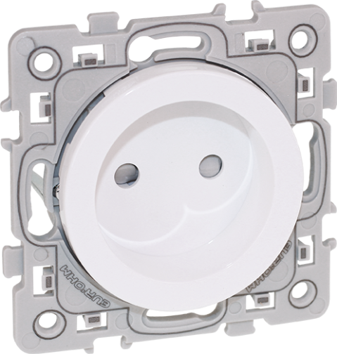 [EUR60282] PRISE 2P SANS TERRE 16 A BLANCHE A GRIFFES SQUARE EUROHM