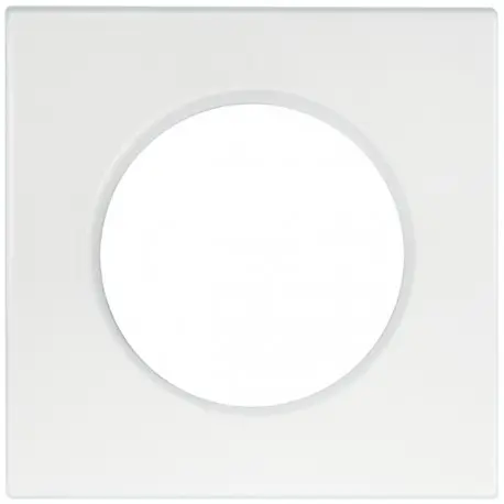 [EUR60295] PLAQUE 1 POSTE BLANCHE SQUARE EUROHM