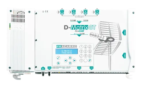 [FRADMATRIX8T] TRANSMODULATEUR 8 ENTREES COFDM/QAM VERS 8 SORTIES COFDM/QAM FRACARRO