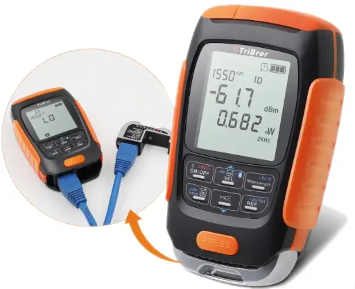 [FRAOPTMET+RJ45TEST] MULTIMETRE OPTIQUE avec fonction de test RJ45 FRACARRO