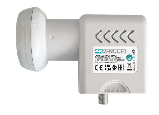 [FRASCD2-16LNB] LNB AVEC SORTIE SCD2 (dCSS) FRACARRO