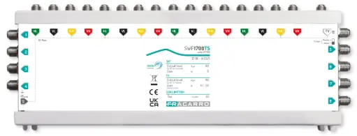 [FRASWP1708TS] COMMUTATEUR COMPACT 17 ENTREES 8 SORTIES ACTIF/PASSIF FRACARRO