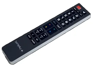 [GBSSIMPLY+] TELECOMMANDE PROGRAMMABLE (par PC) pour 1 APPAREIL (grandes touches)