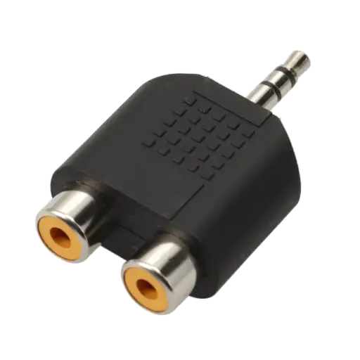 [ITC1751] ADAPTATEUR JACK 3.5 mm Mâle / 2 RCA Femelle  ERARD CONNECT