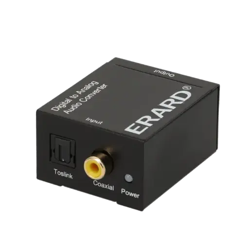 [ITC1905] CONVERTISSEUR AUDIO NUMERIQUE EN ANALOGIQUE  TOSLING ou 1 RCA / 2 RCA