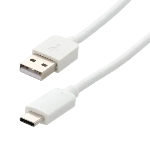 [ITC2442] CORDON USB Type C M / USB M - 3A - 1m - Blanc ERARD CONNECT