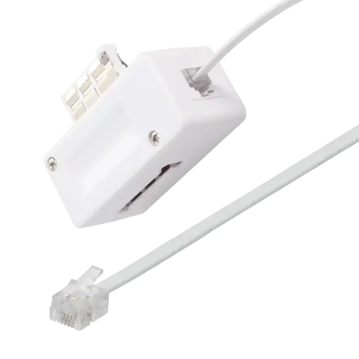 [ITC3918] CORDON RJ 11 Mâle / PRISE "T" Mâle - Haut Débit ADSL - NOIR 3M 