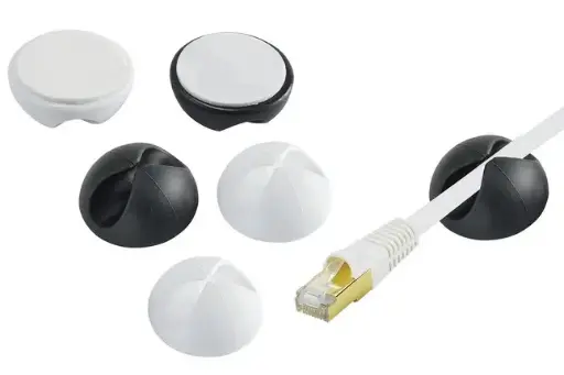 [ITC6281] KIT DE 6 CLIP-CABLES ADHESIFS - ERARD CONNECT