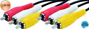 [ITC6554] CORDON 3 RCA AUDIO-VIDEO Mâle / Mâle 1.50 M  ERARD CONNECT