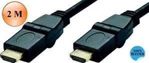 [ITC7888] CORDON HDMI 1.4 Rotatif à 180° HIGH SPEED WITH ETHERNET Mâle/Mâle 2 M
