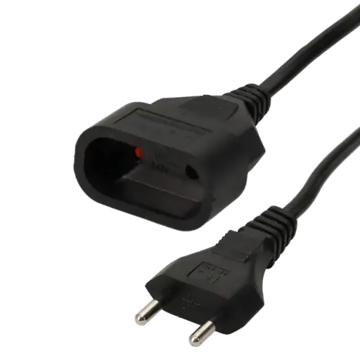 [ITC8515] RALLONGE ELECTRIQUE 2 POLES NOIRE - 3M  ERARD CONNECT