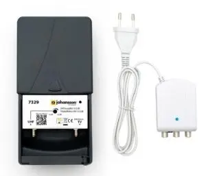 [JOHKIT5G] KIT AMPLI 1E UHF  21-48 (15-32dB) 5G LTE + ALIM 24 V 100 mA JOHANSSON