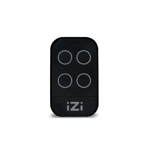 [MBGIZI-BLACK] RADIOCOMMANDE MULTI-MARQUES 4 TOUCHES NOIRE,  433,92 à 868 Mhz MBG