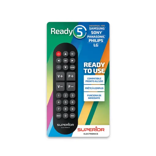 [MBGREADY5-S] TELECOMMANDE UNIVERSELLE P/TV SAMSUNG, LG, SONY, PANASONIC, PHILIPS