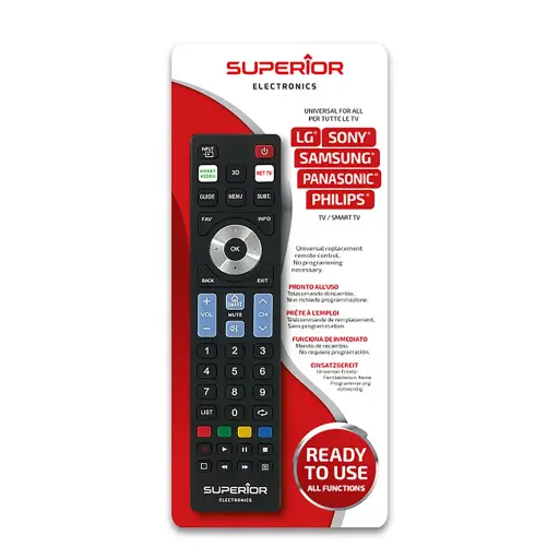 [MBGREADY5_SMART] TELECOMMANDE UNIVERSELLE P/TV SAMSUNG, LG, SONY, PANASONIC, PHILIPS