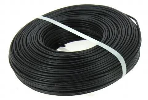 [MH07V-U1.5N] FIL ELECTRIQUE H07V-U 1,5 mm² NOIR BOBINE DE 100 M MIGUELEZ