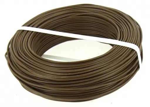 [MH07V-U2.5M] FIL ELECTRIQUE H07V-U 2,5 mm² MARRON BOBINE DE 100 M MIGUELEZ