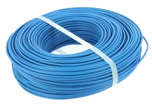 [RCTH07V-U1.5B] FIL ELECTRIQUE H07V-U 1,5 mm² BLEU, bobine 100 Mètres - prix au M RCT