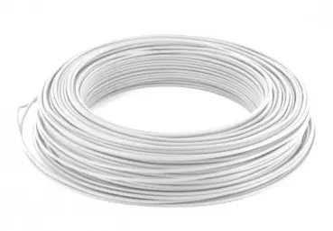 [RCTH07V-U1.5BL] FIL ELECTRIQUE H07V-U 1,5 mm² BLANC, bobine 100 Mètres - prix au M