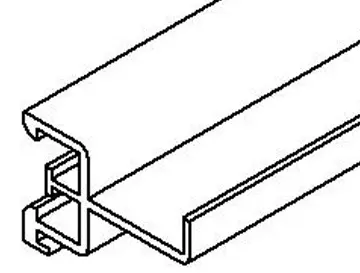 [REH727496] CLOISON CENTREE POUR GOULOTTES AXIS 110X40 2M REHAU
