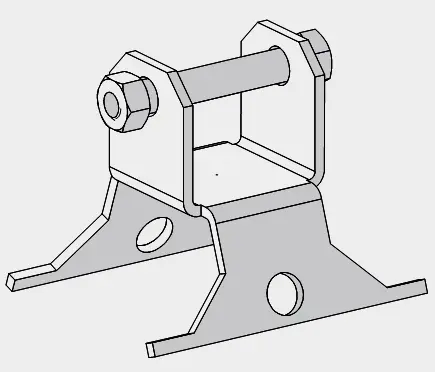 [TEL3048] PYLÔNE 180 BASE ARTICULÉE SCELLER RPR TELEVES