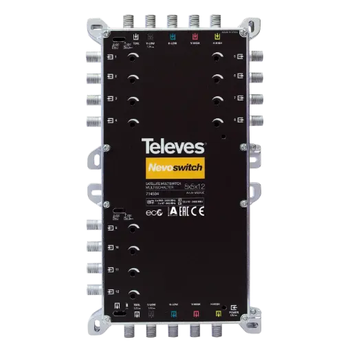 [TEL714504] MULTISWITCH AUTONOME ou CASCADABLE 5x5x12 "F" TELEVES
