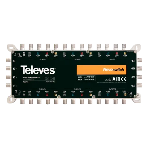 [TEL714701] MULTISWITCH AUTONOME ou CASCADABLE 13x13x8 "F" TELEVES