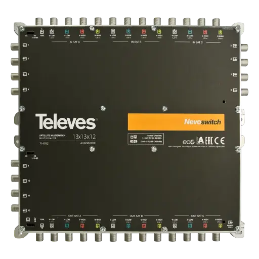 [TEL714702] MULTISWITCH AUTONOME ou CASCADABLE 13x13x12 "F" TELEVES