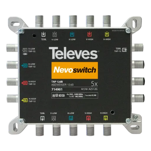 [TEL714901] DÉRIVATEUR NEVOSWITCH 5x5x5 "F" 12dB TELEVES