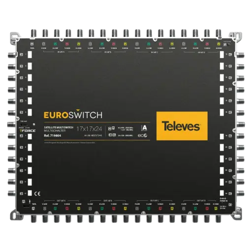 [TEL719804] MULTISWITCH 17x17x24 "F" TERMINAL / CASCADABLE Euroswitch TELEVES