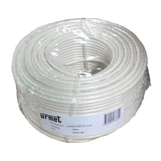 [URM1083/90] CABLE BUS pour INTERPHONE 2Voice - La BOBINE de 100 Mètres URMET