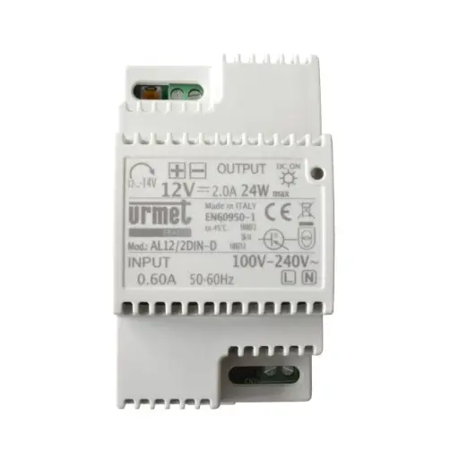[URMAL12/2DIN] ALIMENTATION 12V 2 A  POUR RAIL DIN 6 U URMET