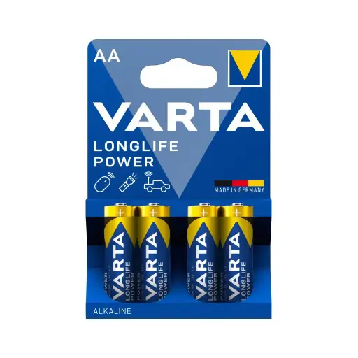 [VAR-AA/LR6X4] BLISTER DE 4 PILES HIGH ENERGY AA/LR6 VARTA