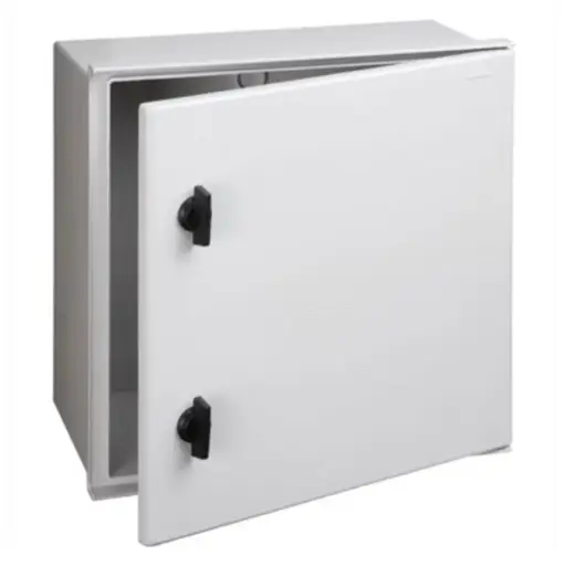 [VISMN442] COFFRET MINIPOL PORTE PLEINE H400 X L400 X P200 PORTE PLEINE FERMETURE 2 POINTS SANS PLAQUE (06PF440001) CAHORS