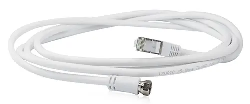 [VIS13P1520012] CORDON BALUN TV/SAT - RJ45/F +ADAPTATEUR F/IEC Male 2,5 Mètres CAHORS
